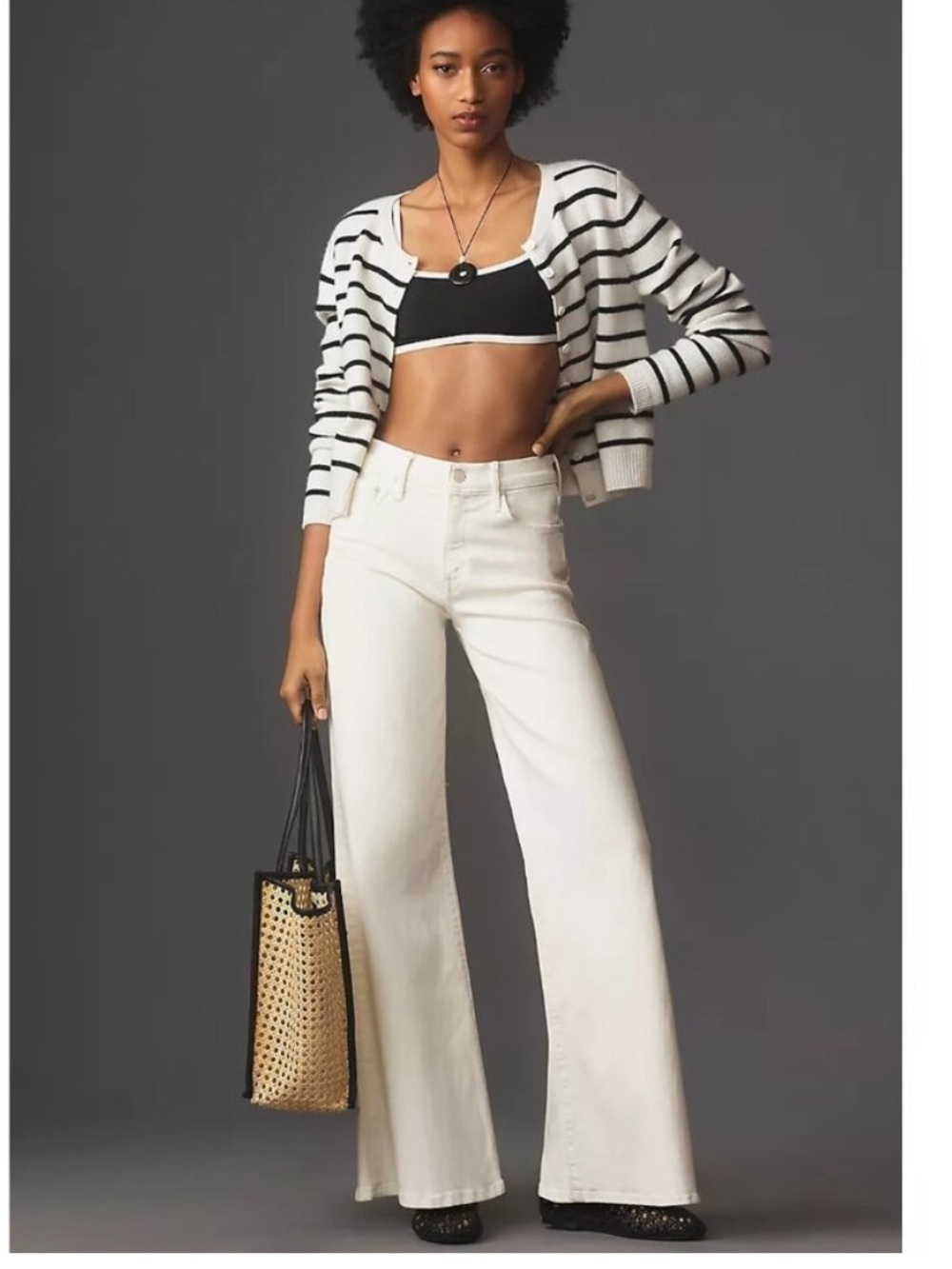 MOTHER Denim - The Twister Skimp Jean in Cream Puffs - Size 29